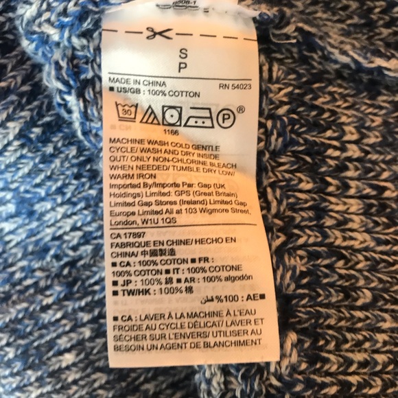 GAP FOR GOOD Women’s Light Blue Marled Knit Pullover Sweater Small - Picture 9 of 10